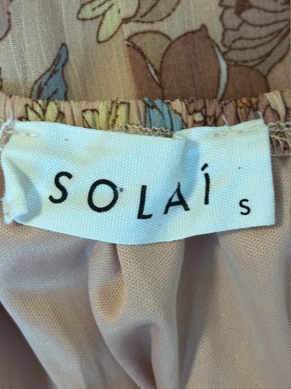 Solaí The Label Peach-Orange Boho Floral Maxidress | Size S - Picture 3 of 4
